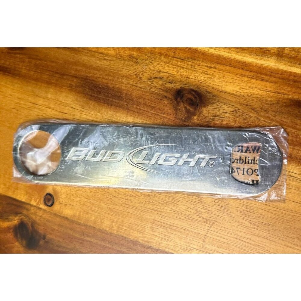 Bud Light Beer Bartenders Metal Bottle Opener Bar Key Brand New In Packaging